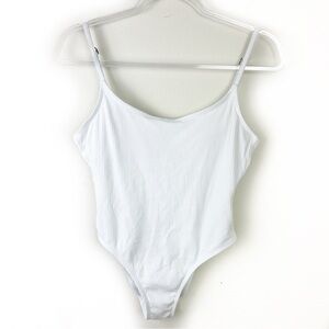 Andie White Ribbed One Piece Swimsuit